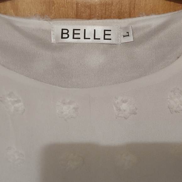 NWOT Belle Swiss Dot blouse - Picture 3 of 7